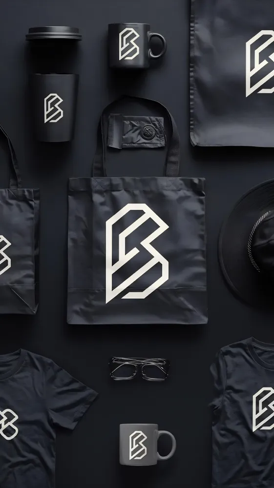 Gadzety reklamowe, czarne, torby, kubki, z logo